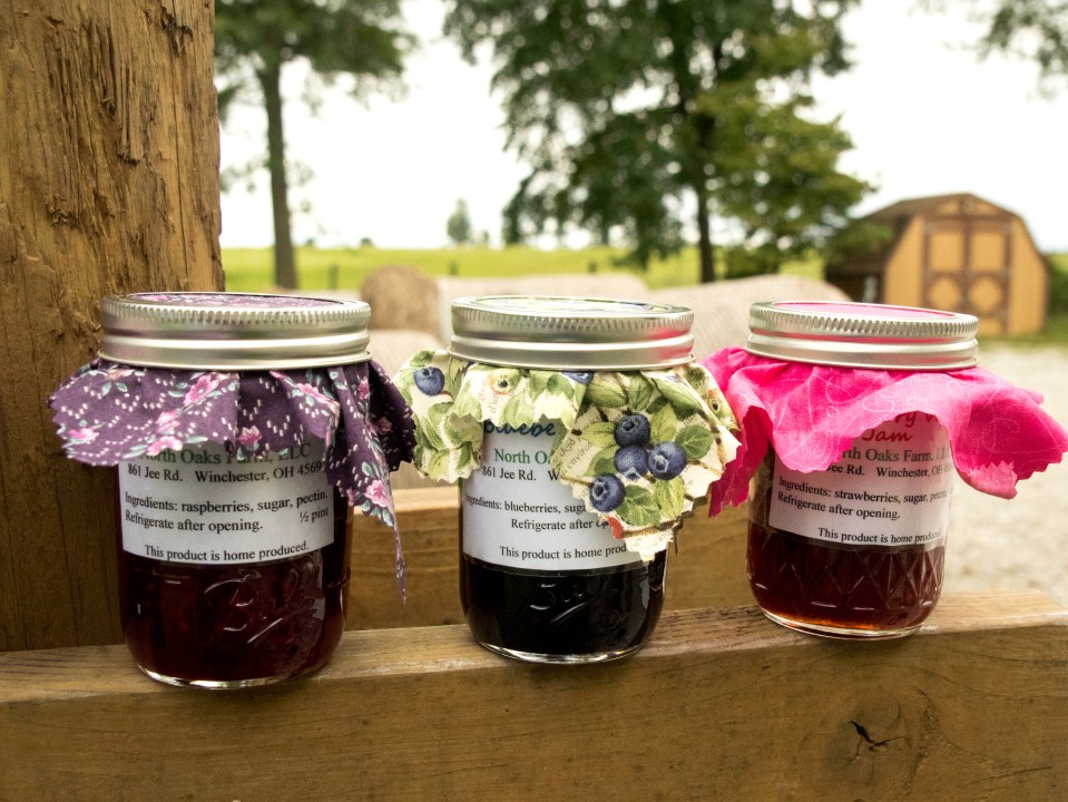 Farm home produced jams