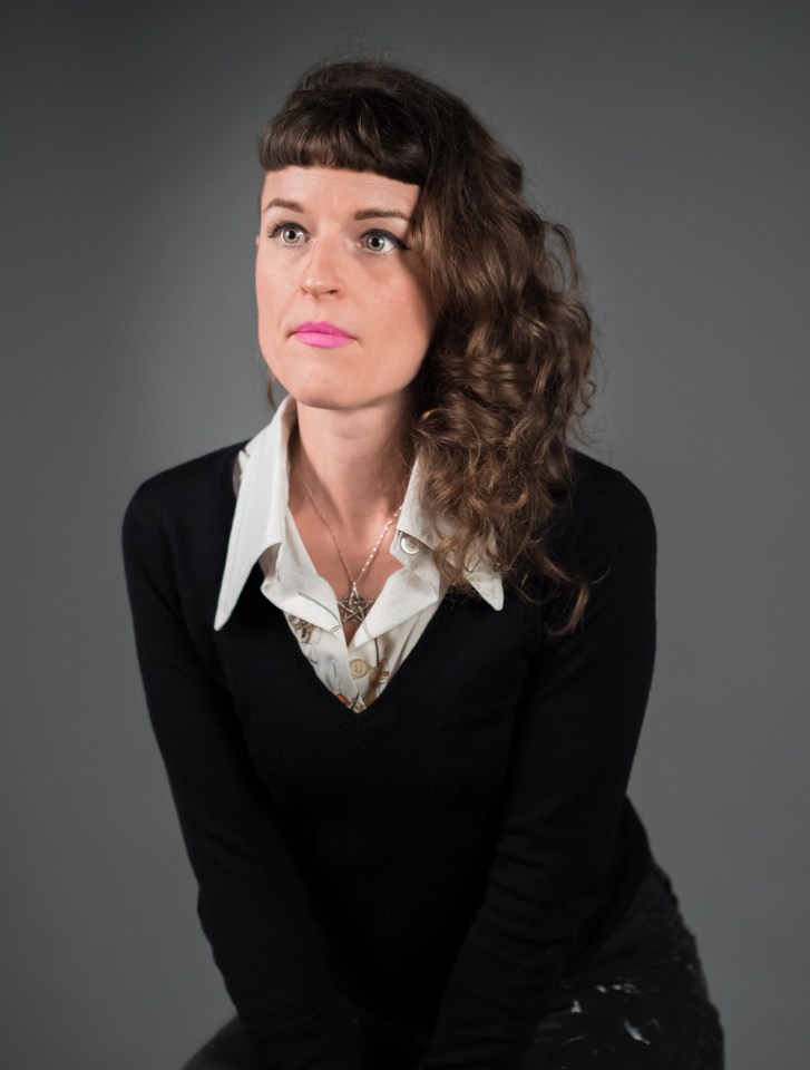 Studio portrait of a woman