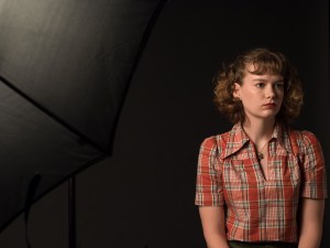 Portrait of a young woman in studio